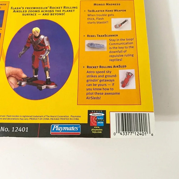 Vintage 1996 Playmates Flash Gordon Action Figures In Flight Suit - Picture 8 of 16